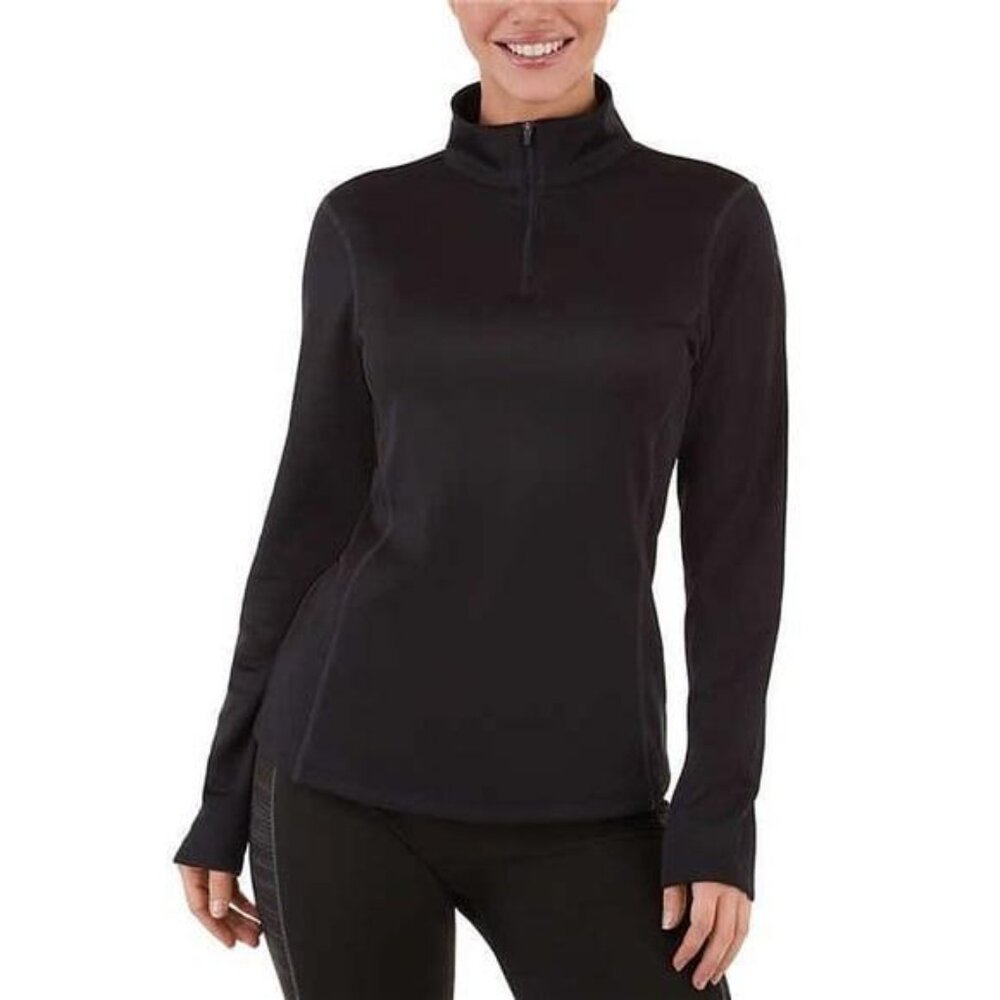 Spyder Womens Baselayer Top (Black, Small)